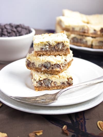 Skinny Almond Joy Cheesecake Bar {GF} - Food Faith Fitnes