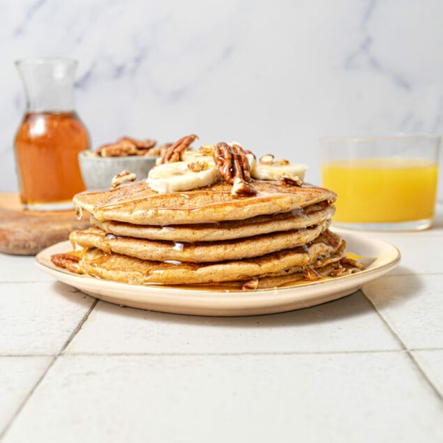 Banana Oatmeal Pancakes