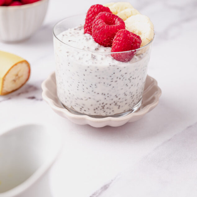 Chia Seeds in Yogurt