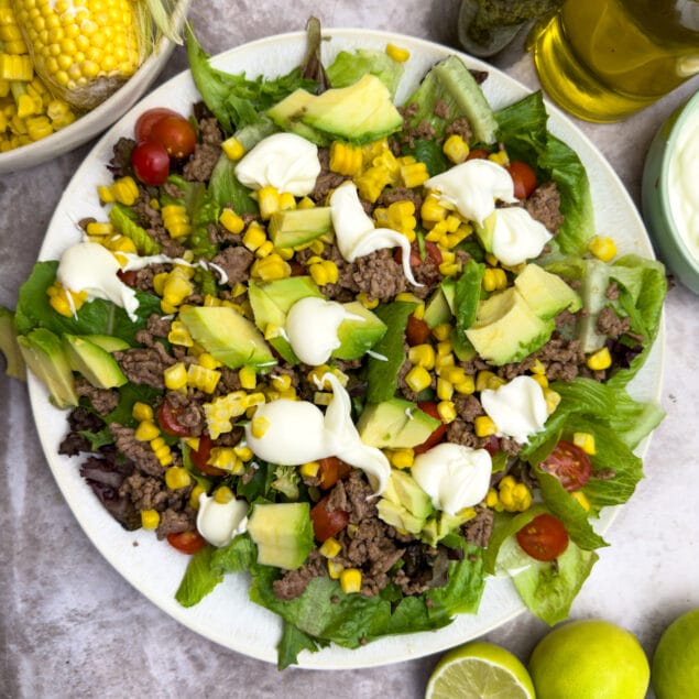 Healthy tacos salad