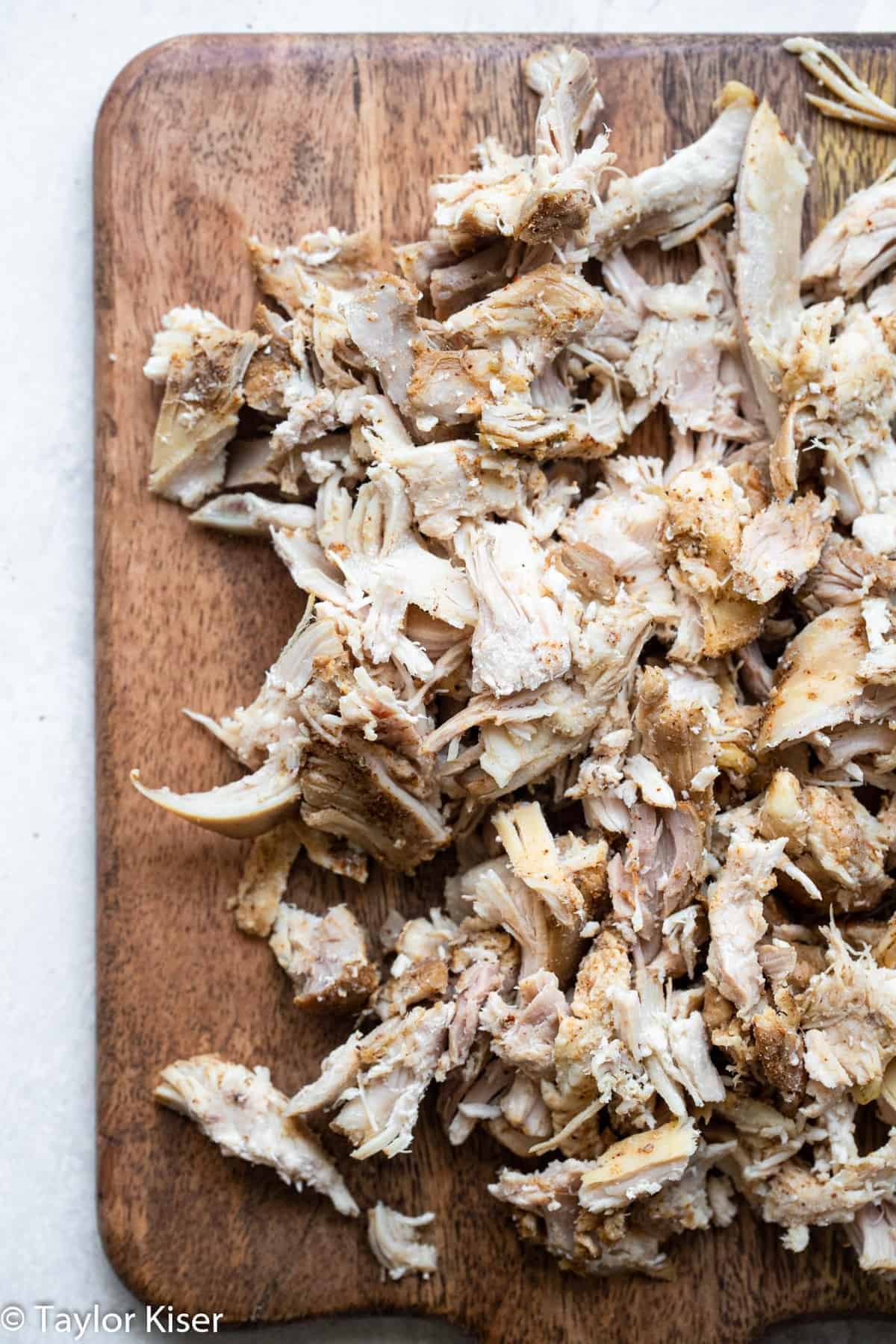 shredded chicken for Crockpot White Chicken Chili 