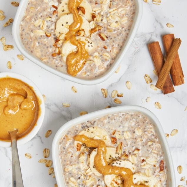 Peanut Butter Banana Overnight Oats