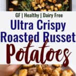 Roasted Russet Potatoes collage photo