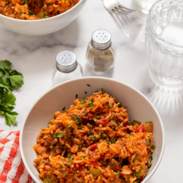 Spanish Rice with Ground Beef